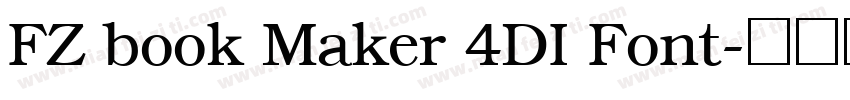 FZ book Maker 4DI Font字体转换